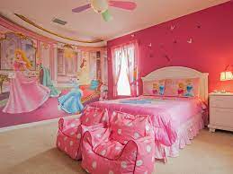 Bright Pink Princess Bedroom For Kid Girls Bedroom Themes Children Room Girl Kids Bedroom Decor
