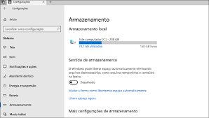 Altere as coisas simples como atenção: Descobrir A Quantidade De Armazenamento Do Computador