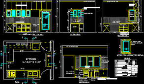 Miscellaneous kitchen cabinet elevation blocks drawing details dwg file. Kitchen Design Autocad Drawing Mass Idea
