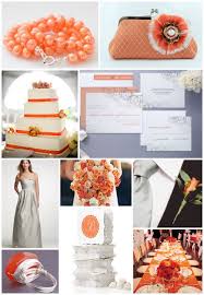 Orange Coral Peach Silver And White Lots Of Other Images At Http Www Weddingwindow Coral Wedding Colors Silver Wedding Colours Wedding Color Inspiration