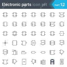 To read and interpret electrical diagrams and schematics, the basic symbols and conventions used in the drawing must be understood. Vector Set Of Electronic And Electronic Circuit Diagrams Symbols Royalty Free Cliparts Vectors And Stock Illustration Image 88082665