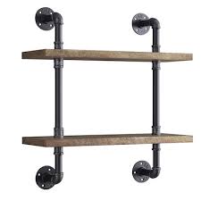 A floating shelf may have two or more channels open from the back towards, but without reaching, the front, into which slide fasteners attached to the wall. Wall Mounted Shelving At Lowes Com