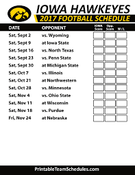 2017 Iowa Hawkeyes Football Schedule Kansas State Wildcats Football Tennessee Football Football