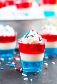 Red, white, and blue jello. Red White And Blue Jello Shots 3 Yummy Tummies