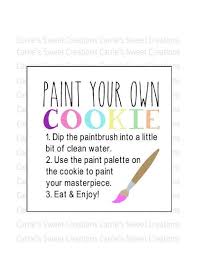 Paint Your Own Cookie Tags Printable Cookie Tags Digital Download In 2021 Cookie Kit Paint Cookies Printable Tags