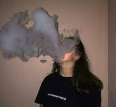 Cigarette Aesthetic Cigarette grunge aesthetic anime girl. cigarette aesthetic