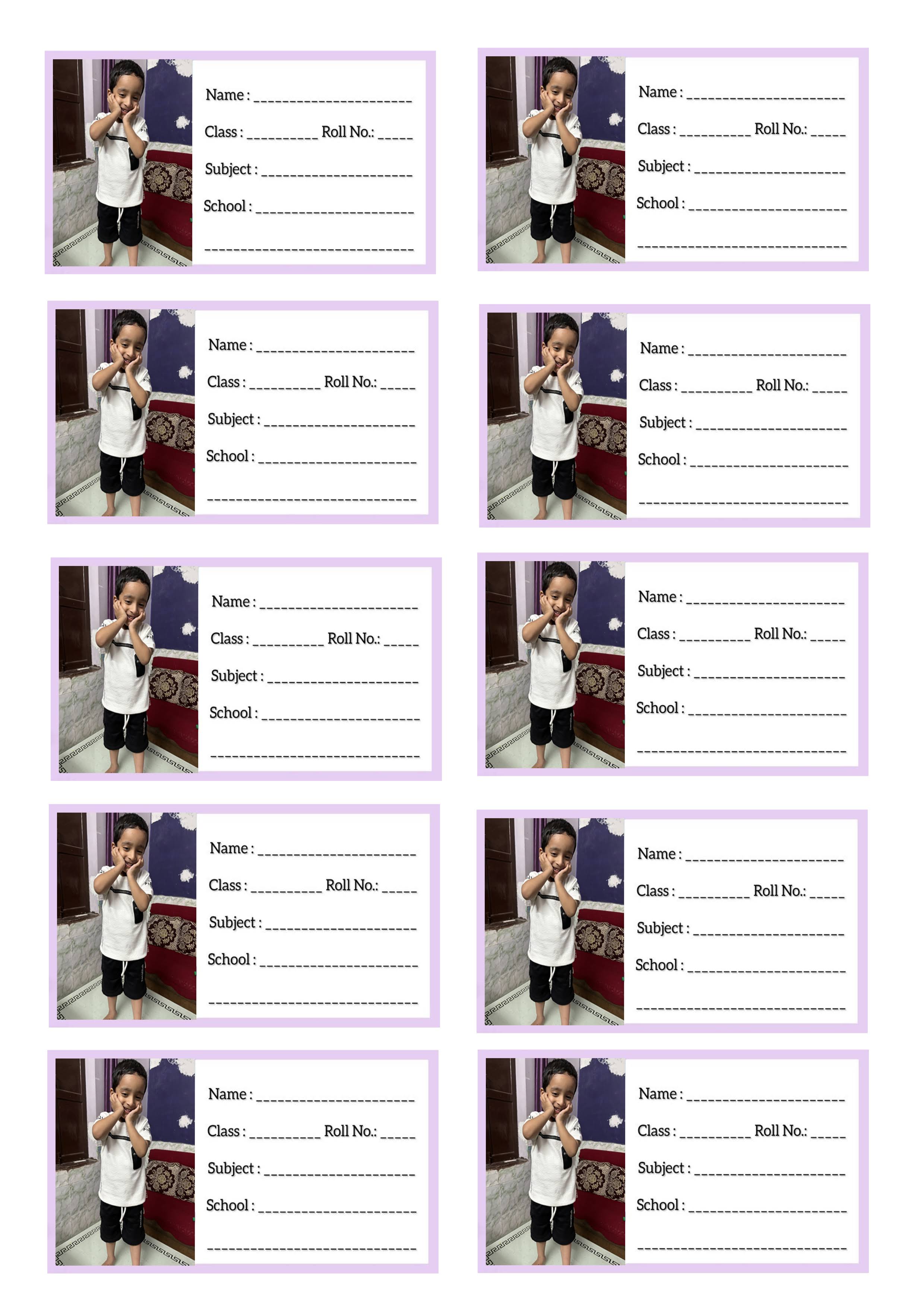 Name Slip Sticker product image