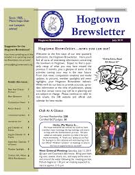 Hogtown Brewsletter