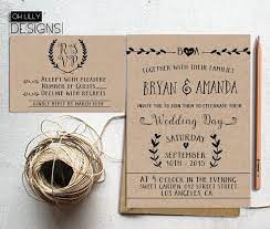 Rustic Wedding Invitation Printable Kraft Paper Rustic Etsy Wedding Invitations Rustic Wedding Invitation Paper Vintage Wedding Invitations