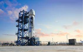 Jeff bezos and his fellow blue origin astronauts were shuttled from their training center to their new shepherd launch pad in a another vehicle that the amazon founder helped bring to fruition. Jeff Bezos Blue Origin Takes Over Forgotten Launch Pad In Cape Canaveral Florida Industry Tap