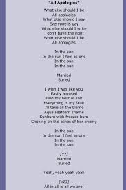 Nirvana All Apologies Nirvana Lyrics Great Song Lyrics Nirvana Songs
