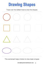 basic shapes worksheets