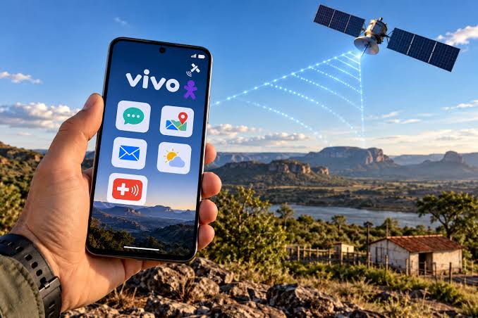 Vivo Satélite: WhatsApp e Maps via Starlink no celular