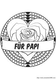 Meine mutti ist die beste. Ausmalbilder Vatertag Bild Eine Rose Fur Papa