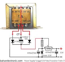 Skema power mini tip 3055. Power Supply Tunggal 12v Pakai Transistor Tip31 Bahar Electronic