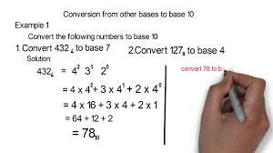 Conversion Of Numbers From One Base To Another Base - YouTube