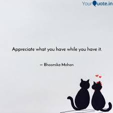 Appreciate What You Have Quotes Writings By Bhoomika Mohan Yourquote