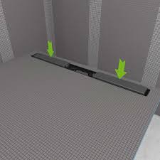 Linear shower drain systems supplied by us are complete, they come with included suitable grating and siphon trap. Attractive Wall Drain Wedi De