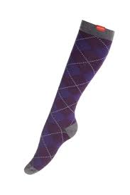 Vim Vigr 20 30 Mmhg Women S Stylish Compression Socks Cotton In Purple Charcoal Argyle Compression Socks Stylish Women Socks