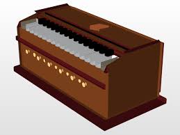 Harmonium Musical Instrument 3d Cad Model Library Grabcad