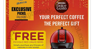 Les 30 capsules de 6 g à retrouver en drive ou livraison au même prix qu'en magasin dans le rayon compatibles dolce gusto. Cheers Nescafe Dolce Gusto Promotion 12 December 2017 01 January 2018 Supermarket Promotions