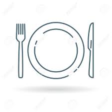 9 078 assiette illustrations getty images / vaisselle assiettes assiette dessert assiette creuse peinture sur porcelaine compagnie vacances bricolage dessin. Couverts Assiette Couteau Et Fourchette Icone Coutellerie Et Signe Vaisselle Manger Symbole Ustensiles Thin Icone De La Ligne Sur Fond Blanc Vector Illustration Clip Art Libres De Droits Vecteurs Et