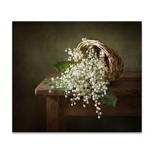 Normally heavy body acrylic colour is used for palette knife painting. Canvas Wall Art Australia White Flowers Wall Art Print