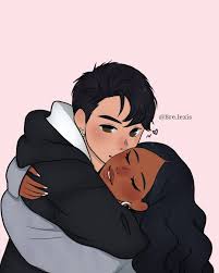Bre Lexis Well I Ve Been On A Drawing Streak So I Can Post More Stuff Ambw Am Bw Blasian Girls Cartoon Art Black Couple Art Interracial Art