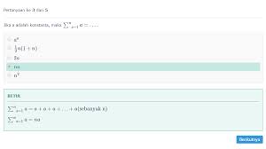 Maybe you would like to learn more about one of these? Pelajaran Soal Rumus Notasi Sigma Wardaya College