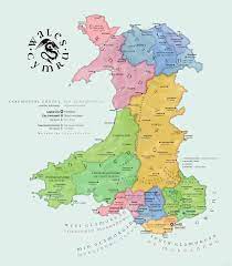 1948x1670 / 985 kb go to map. Beautiful Map Of Wales In English And Welsh Cymraeg Etsy