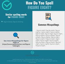 Correct Spelling For Figure Eight Infographic Spellchecker Net