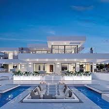 Luxury Houses Interiors On Instagram Modern White Mansion What S Your Thoughts About Thi Luxury Homes Dream Houses Architecture House Modern Mansion