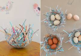 Basteln so macht ihr kastanienfiguren selbst. Osternest Basteln Mit Kleinkinder Bastelspass Zu Hause