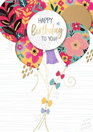 What are good happy birthday flowers to send? Birthday Card Floral Pop Happy Birthday Floral Balloons Highworth Emporium