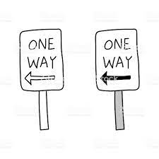 Cartoon Drawing Of A Road Sign Traffic Signs Signs Stock Illustration