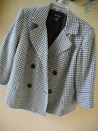 Black And White Checkered Jacket Ainsley Aidan Laides Black White Checkered Double Breasted Blazer Jacket Coat Ebay Double Breasted Blazer Blazer Jacket Coat