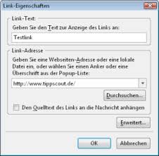 Kann mir jemand sagen, bitte,… Thunderbird Link Einfugen In E Mail Webseite Verlinken Oder Anhangen Tippscout De