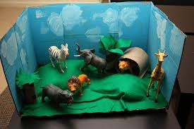 Diaper Box Diorama For Play Animals Science Projects For Kids Diorama Fun Activities For Toddlers