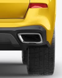 Download Crossover Suv Mockup Back View In Vehicle Mockups On Yellow Images Object Mockups