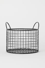 Round Metal Wire Basket Wire Basket Decor Wire Baskets Black Wire Basket