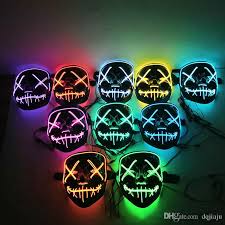 New Designer Halloween Hot Purge Mask Light Up Led Halloween Mask For Adults Men Women Boys Girls Kids Halloween Masks Kids Masquerade Costumes From Dqjiaju 5 41 Dhgate Com