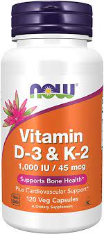 Vitamin d3 & k2 health benefits. Amazon Com Now Foods Supplements Vitamin D3 K2 1000 Iu45 Mcg Plus Cardiovascular Support Supports Bone Health Veg Capsules Orange No Flavour 120 Count Health Personal Care