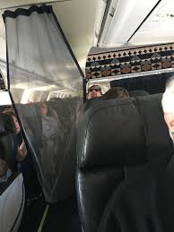 I find the pitch in alaska's first class is a bit worse than on other carriers — seatguru says it's 36″, which sounds about right. Alaska 737 800 Curtain Snapped Shut Alaska Airlines Alaska Cabin
