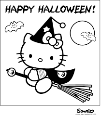 9 Fun Free Printable Halloween Coloring Pages Hello Kitty Halloween Hello Kitty Coloring Hello Kitty Colouring Pages