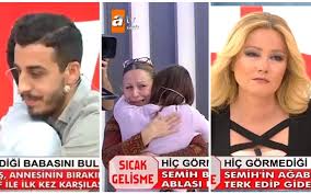 Atv ekranlarında yayınlanan 'müge anlı ile tatlı sert' programının son konuğu evlat hasretini dindirmek isteyen hollandalı anne oldu. Muge Anli Da Semih Aktas Seneler Sonra Abisi Ve Ablasiyla Bulustu Sayfa 8
