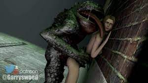 Монстр из Final Fantasy облизывает и насилует девушку Aerith Gainsborough