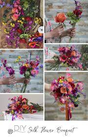 Silk Wedding Bouquet Silk Wedding Bouquets Wedding Flower Guide Fabric Flower Bouquet