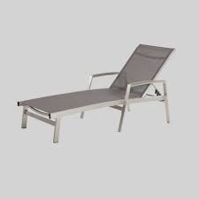 Here, your favorite looks cost less than you thought possible. Oxton Aluminum Outdoor Mesh Patio Chaise Lounge Gray Christopher Knight Home Target