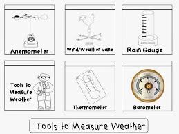 Tools To Measure Weather Weather Tools Weather Worksheets Teaching Letter Sounds