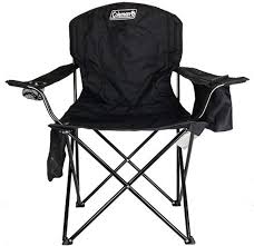 Coleman Portable Camping Quad Chair With 4 Can Cooler In 2020 Coleman Camping Chairs Outdoor Folding Chairs Portable Camping Chair